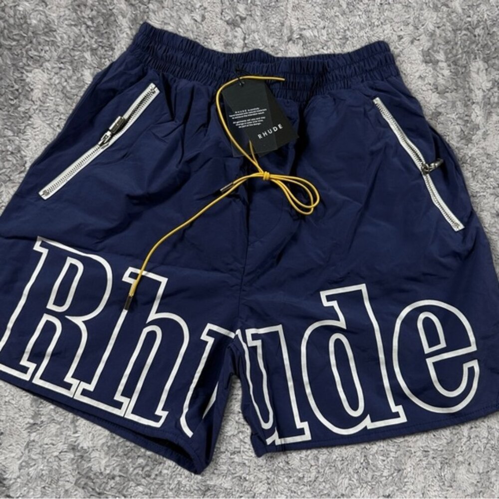 NWT Rhude Blue Athletic Shorts Size Large